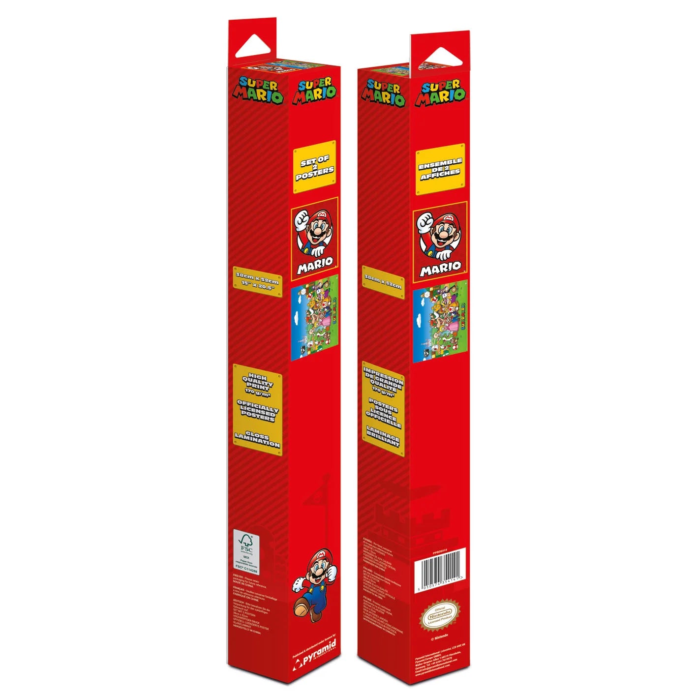SUPER MARIO - 2 Posters 52 x 38cm Set
