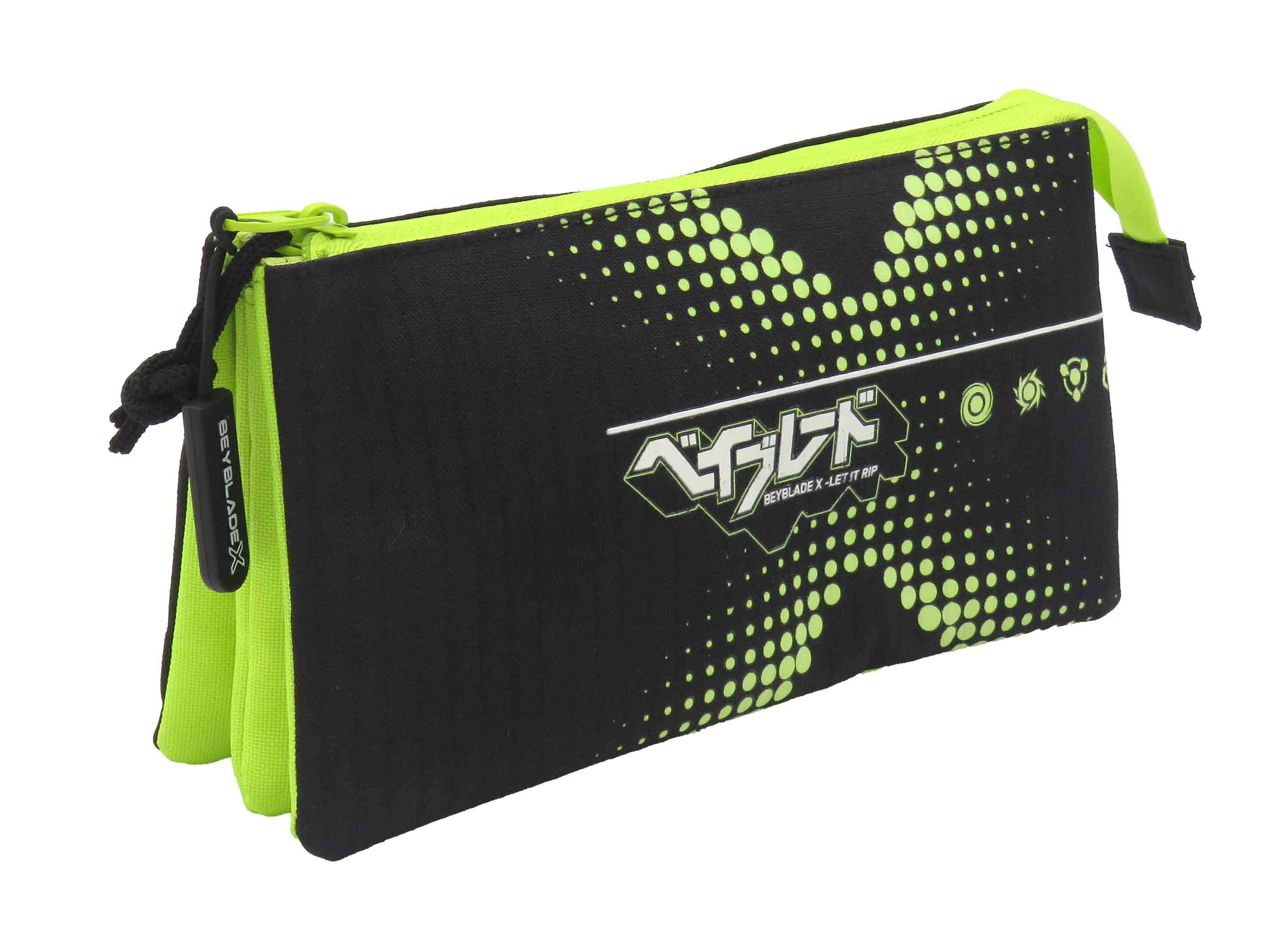 BEYBLADE X - 'Glow in The Dark' Triple Pencil Case