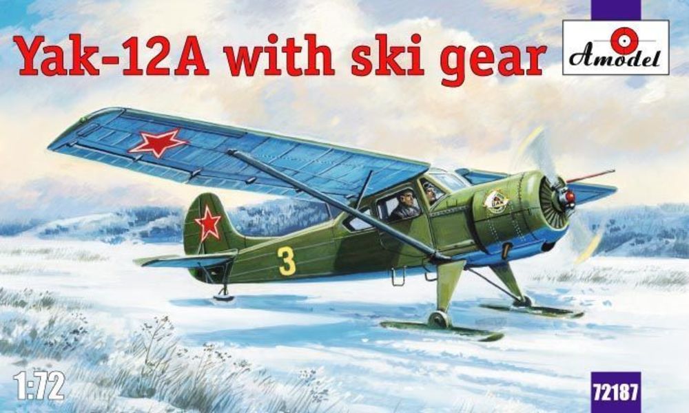 Yakovlev Yak-12A with ski gear