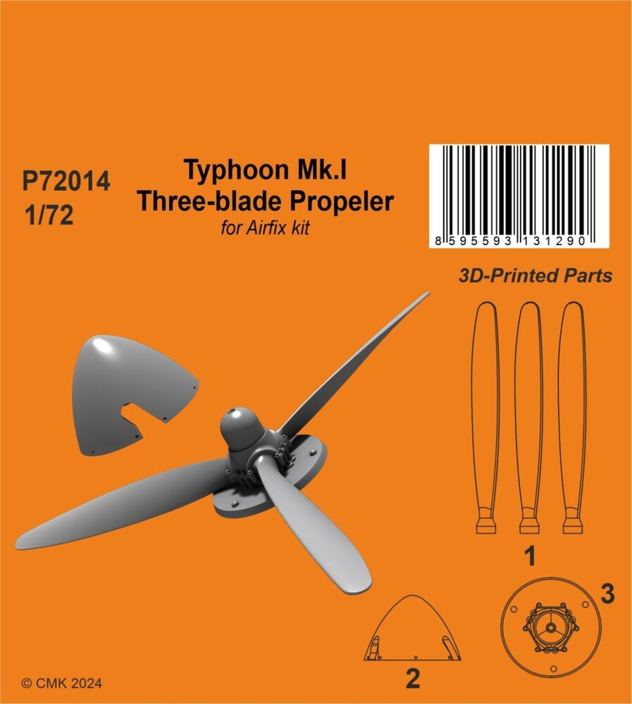 Typhoon Mk.I Three-blade Propeler 1/72