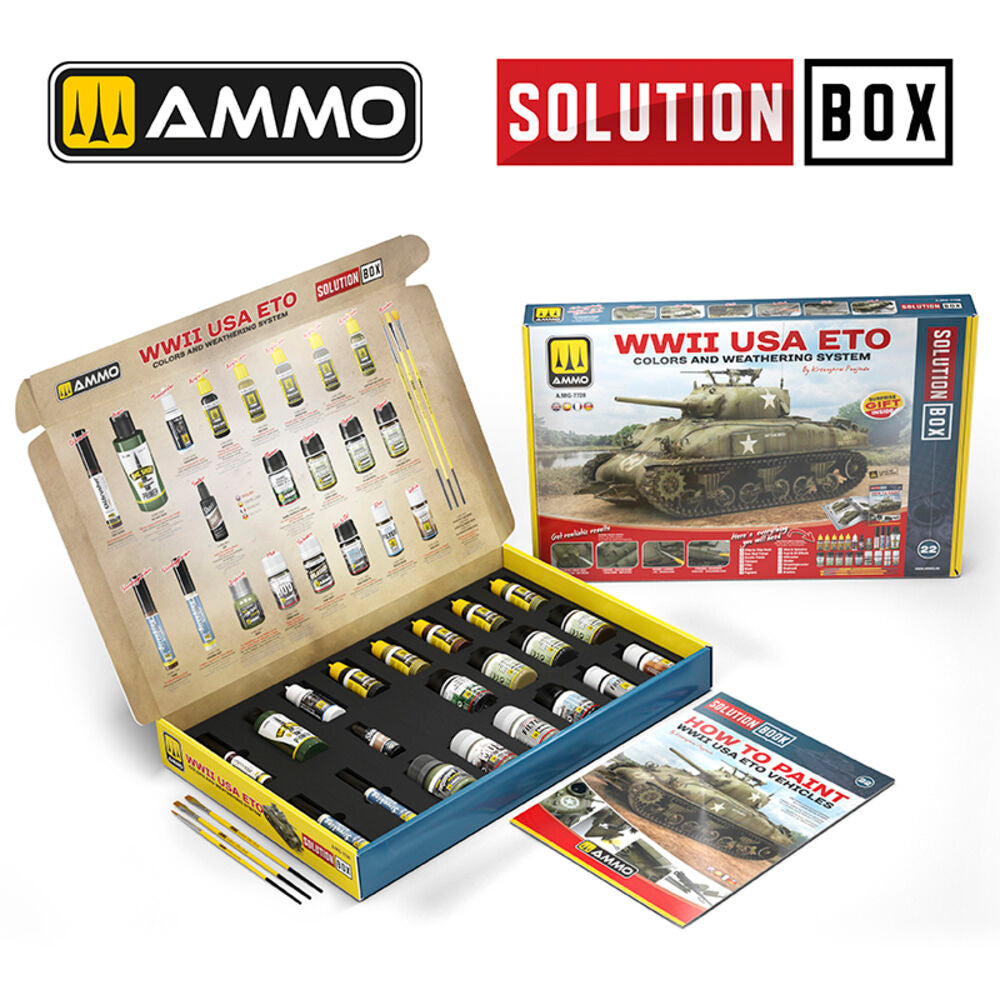 SOLUTION BOX 20 ��� WWII USA ETO. Colors and Weathering System