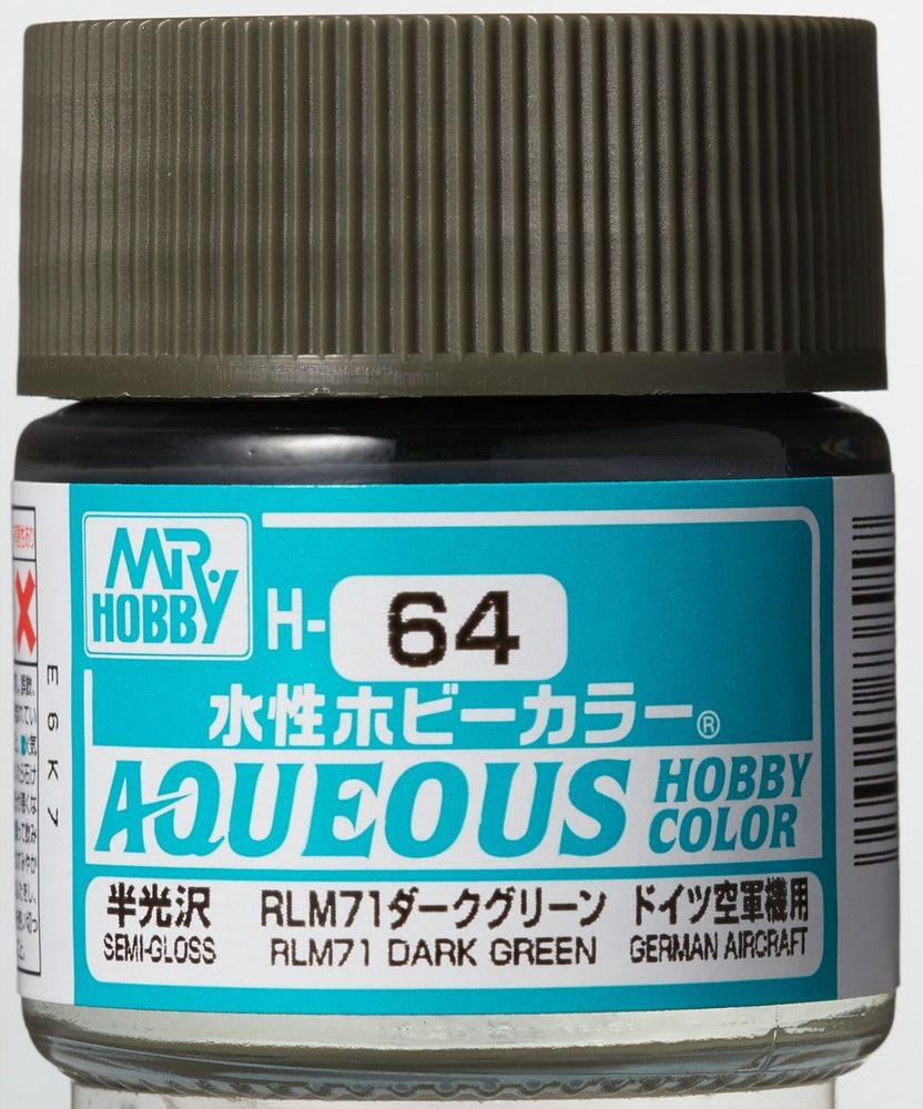 Mr Hobby -Gunze Aqueous Hobby Colors (10 ml) RLM71 Dark Green