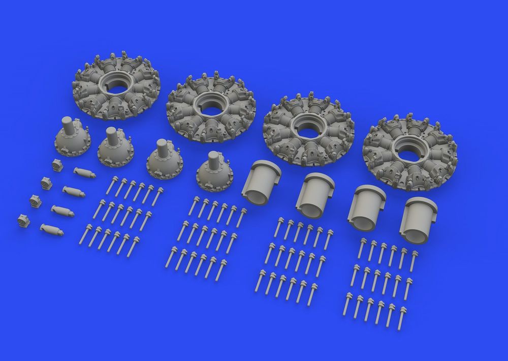 B-17F engines 1/48 for HKM