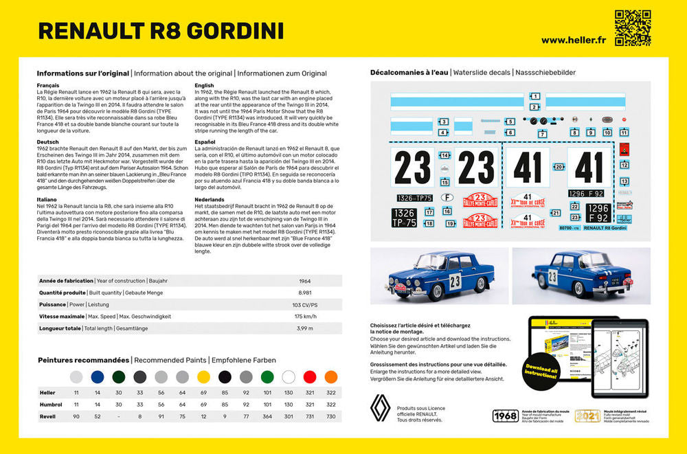 STARTER KIT Renault R8 Gordini