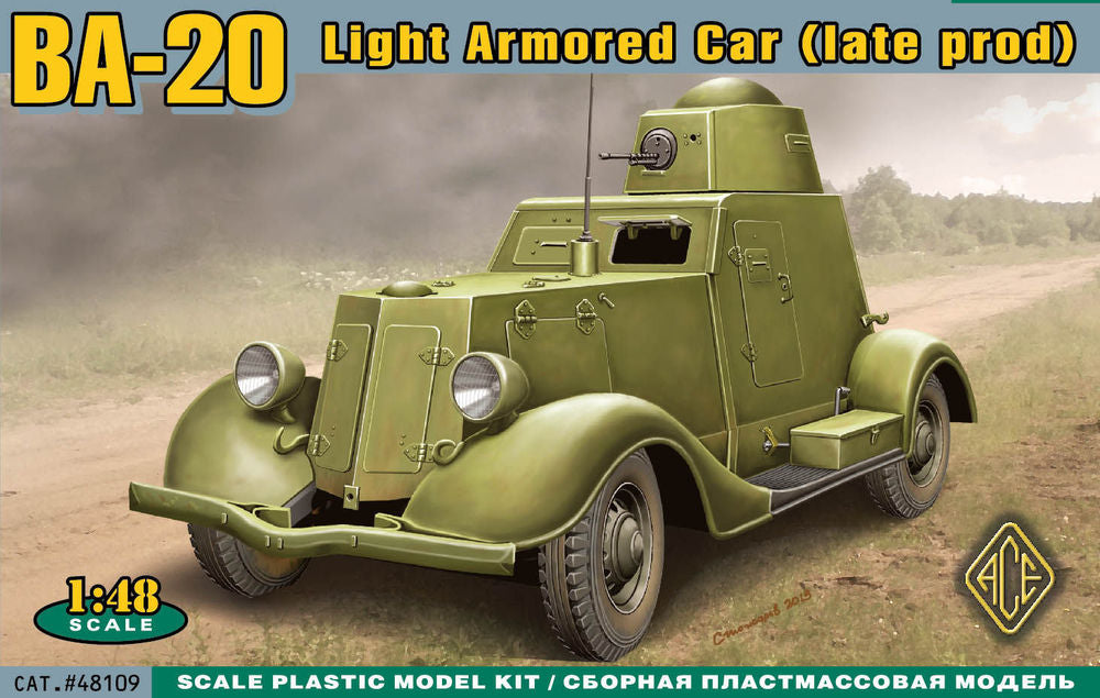 BA-20 light armored car,late prod.