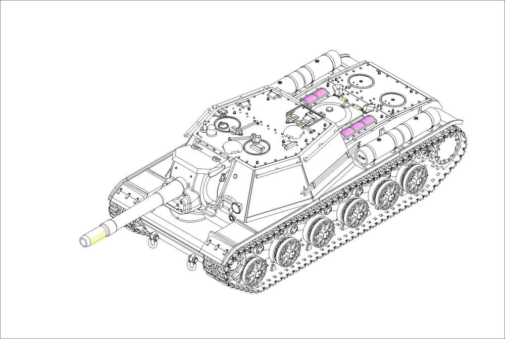 Soviet SU-152 Self-propelled Heavy Howitzer - Late