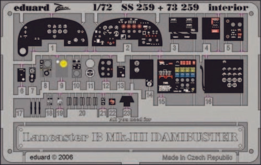 Lancaster B Mk.III Dambuster interior F��r Hasegawa Bausatz.