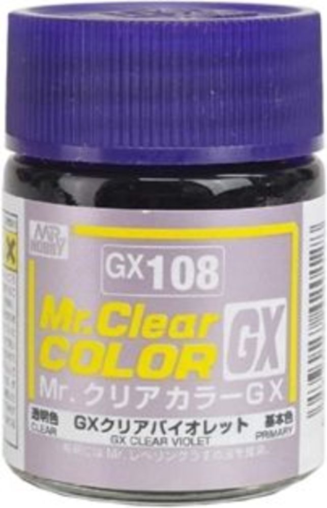 Mr Hobby -Gunze Mr. Clear Color GX (18 ml) Clear Violet