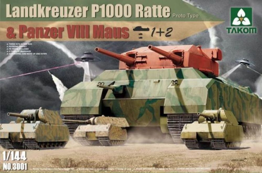 Landkreuzer P1000 Ratte(Proto Type)&Panz