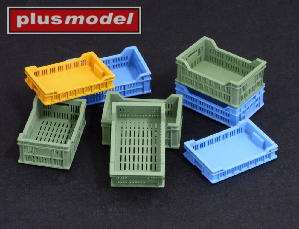 Perforated plastic crates