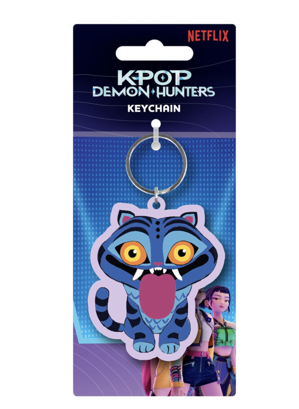 K-POP DEMON HUNTER - Derpy with tongue sticking out - PVC Keychain