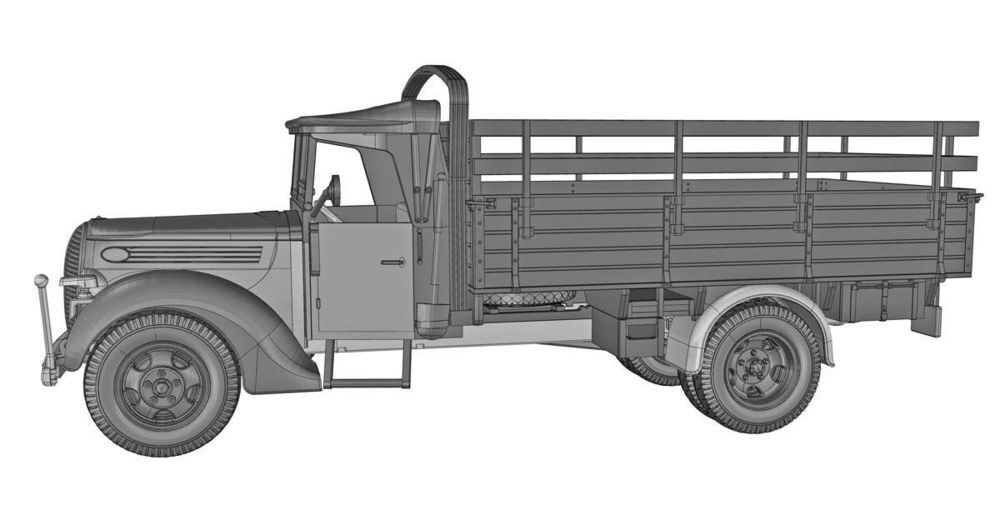 G917T 3t German cargo truck (m.1939 soft cab)