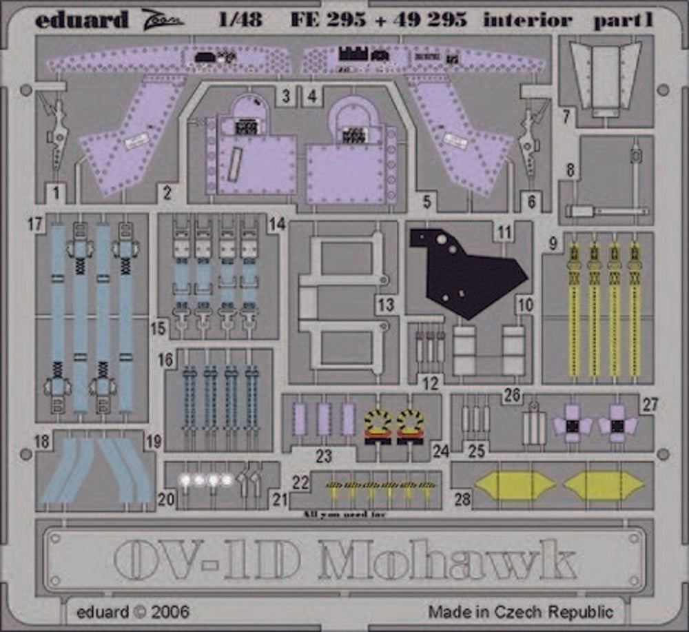 OV-1D Mohawk interior f��r Roden Bausatz