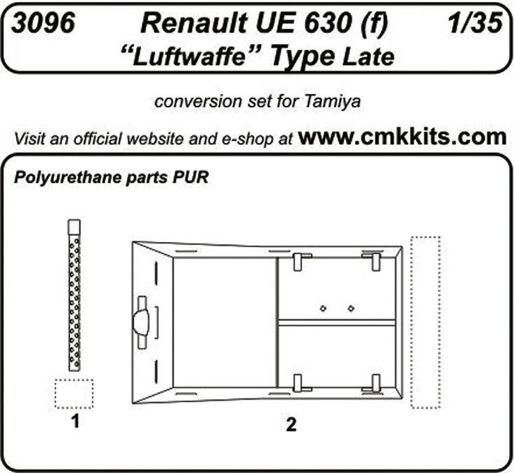 Renault UE 630 (f) Luftwaffe Type Late f��r Tamiya Bausatz