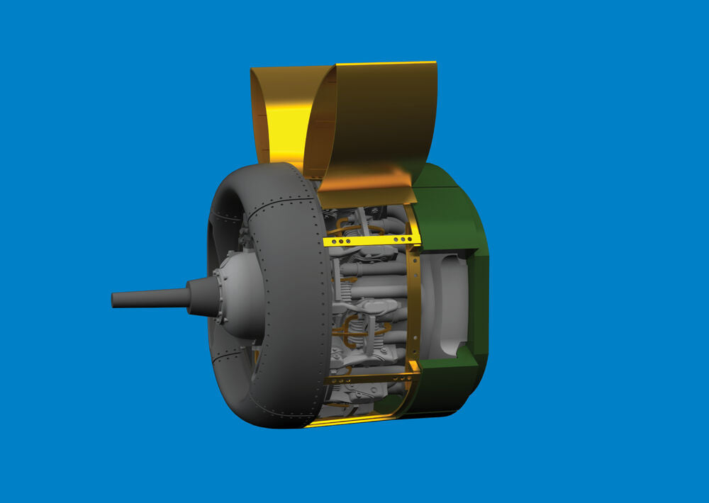 B-24H engines PRINT  AIRFIX