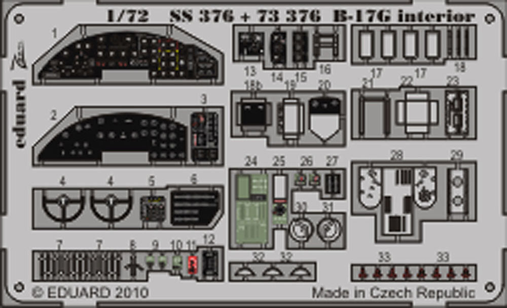 B-17G interior S.A. for Revell