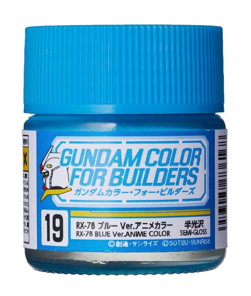 Mr Hobby -Gunze Gundam Color For Builders (10ml) RX-78 BLUE Ver.