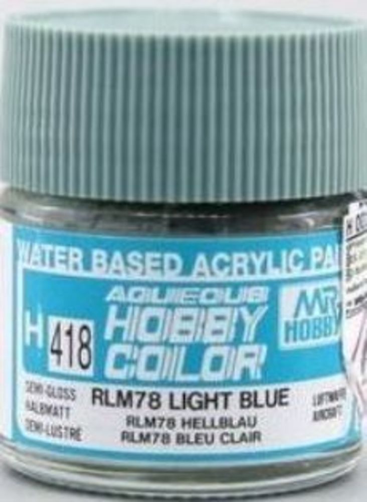 Mr Hobby -Gunze Aqueous Hobby Colors (10 ml) RLM78 Light Blue