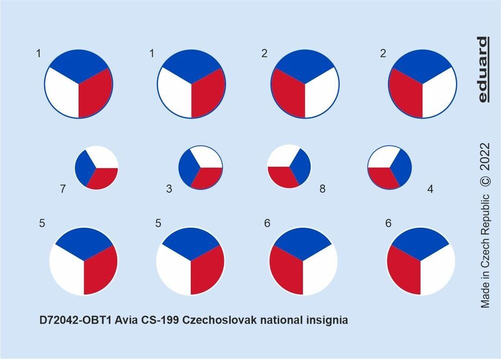 CS-199 Czechoslovak national insignia 1/72