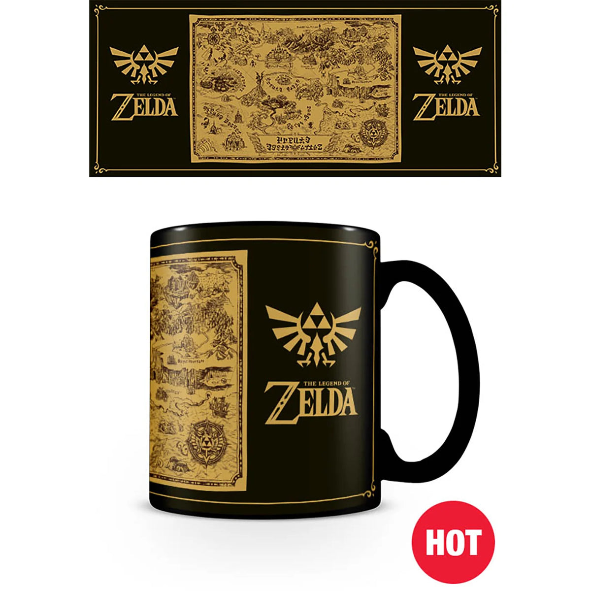 THE LEGEND OF ZELDA - Map Silhouette - Mug Heat Change