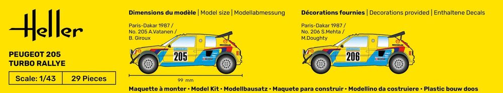 STARTER KIT Peugeot 205 Turbo Rallye