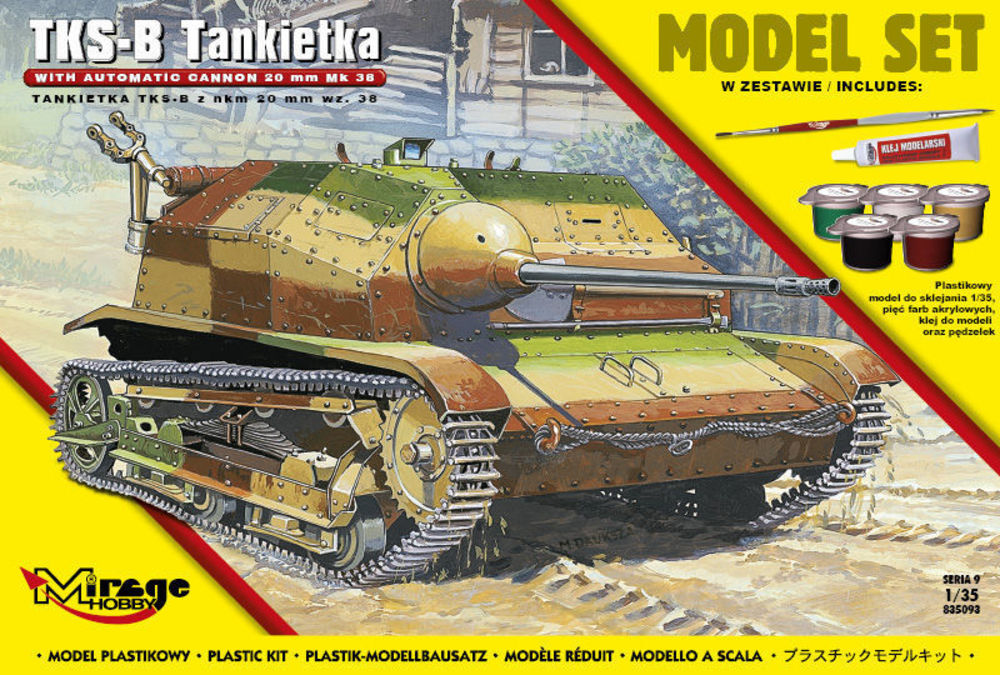 Tankette TKS-B(w/automatic cannon 20mm Mk.38) (Model Set)