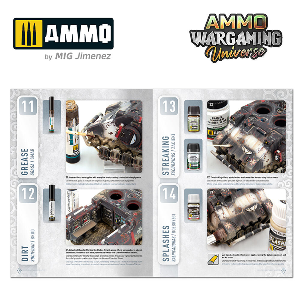 AMMO WARGAMING UNIVERSE Book 06 - Weathering Combat Vehicles (English, Castellano, Polski)