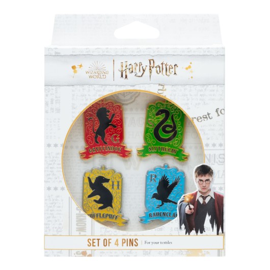 HARRY POTTER - The 4 Houses - Set of 4 Pin's