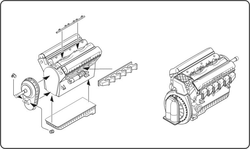 Rolls Royce Merlin serie 60 British engine