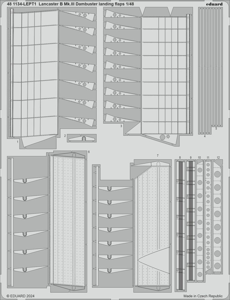 Lancaster B Mk.III Dambuster landing flaps 1/48 HKM