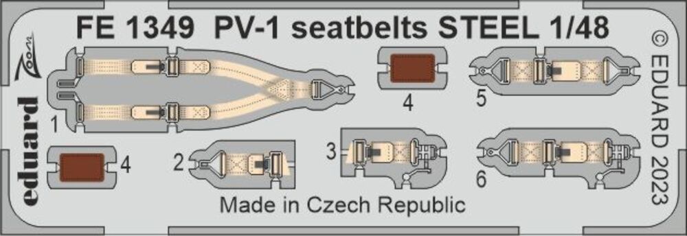 PV-1 seatbelts STEEL 48 ACADEMY