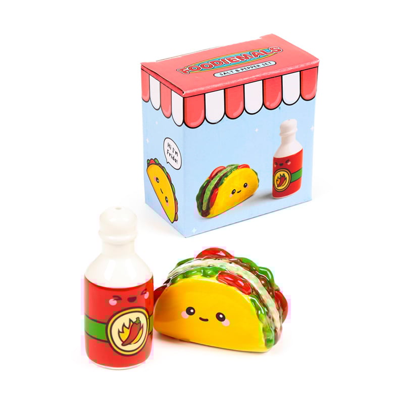 KAWAII - Taco & Sauce - Salt and Pepper Shakers Set