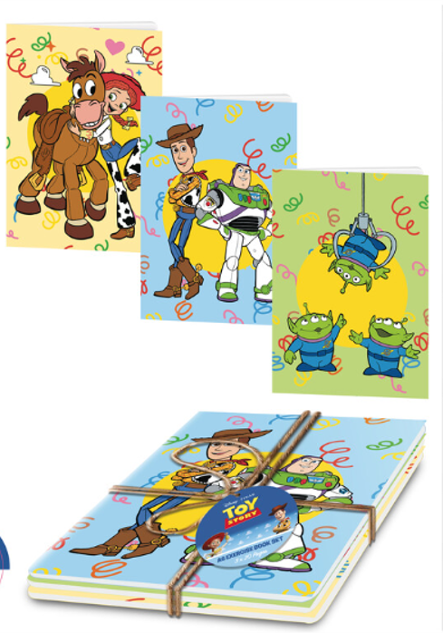 TOY STORY - Set of 3 Excercice Book