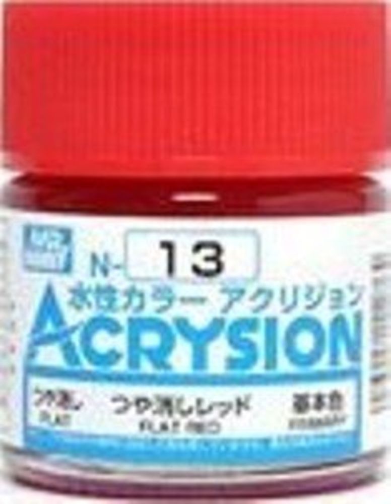 Mr Hobby -Gunze Acrysion (10 ml) Flat Red