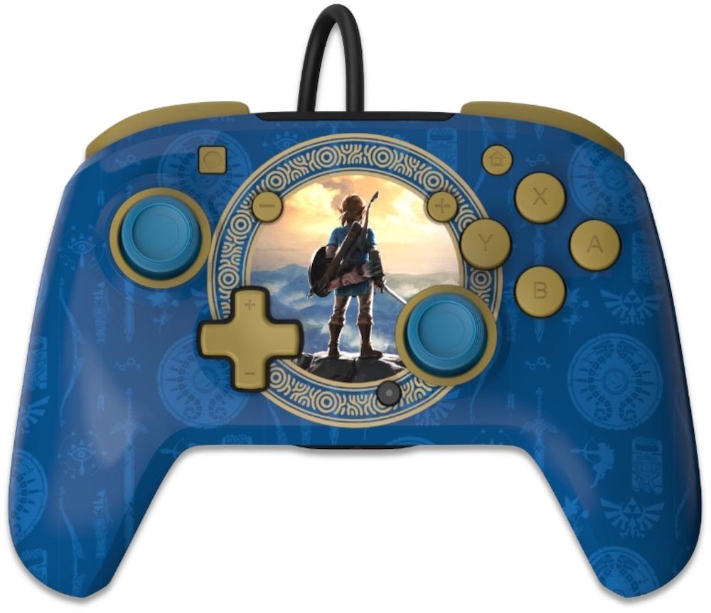 Official Switch Wired Controller -The Legend of Zelda - Hyrule Blue