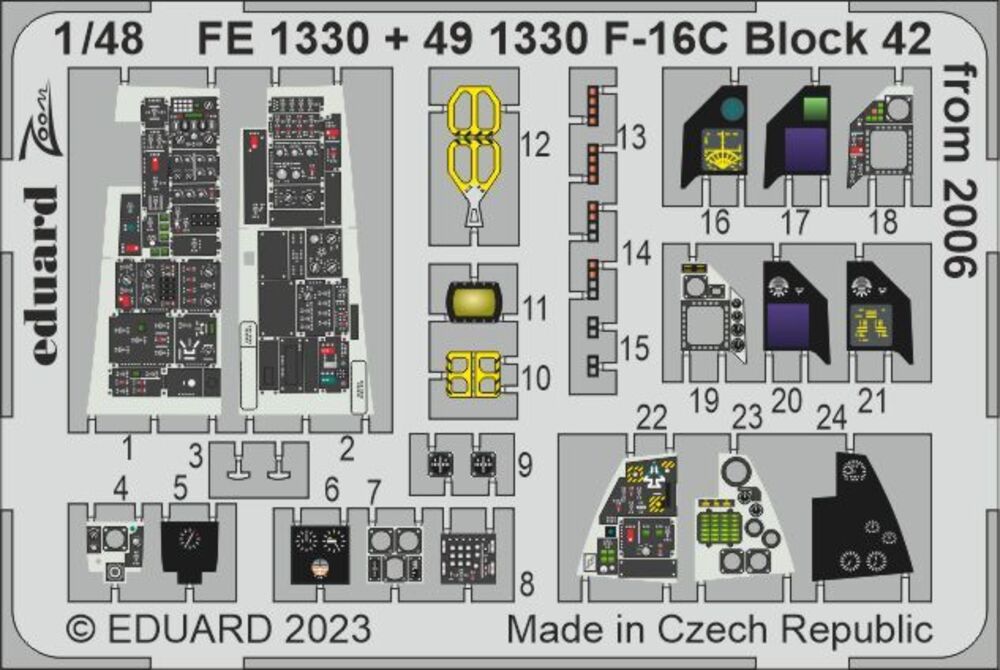 F-16C Block 42 from 2006 1/48 for KINETIC