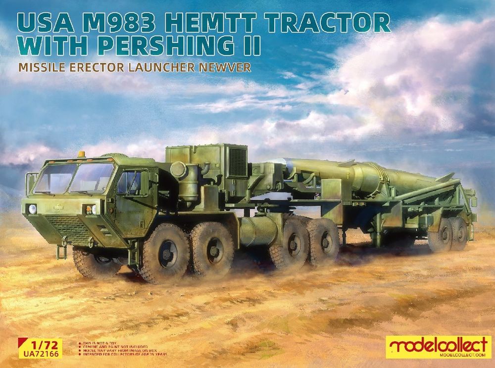 USA M983 Hemtt Tractor With Pershing II Missile Erector Launcher new Ver.