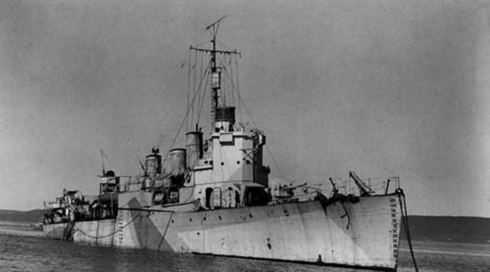 HMS 'St Albans' Allied destroyer