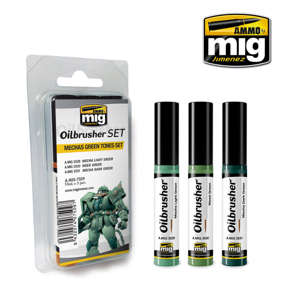 Mechas Green Tones OILBRUSHER SET