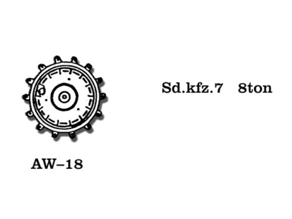 Tracks for Metal Wheels for 8 ton Sd.kfz. 7