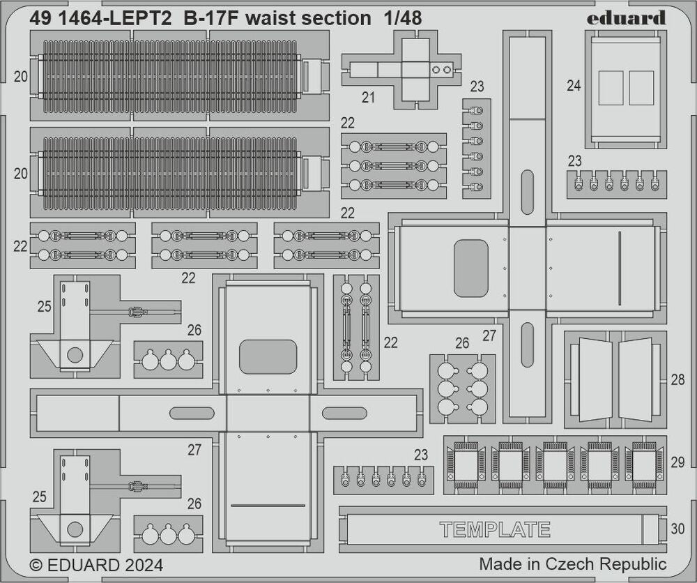 B-17F waist section 1/48