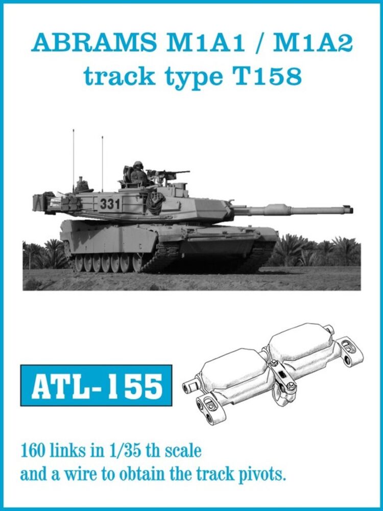 Tracks for ABRAMS M1A1 / M1A2 track type T158