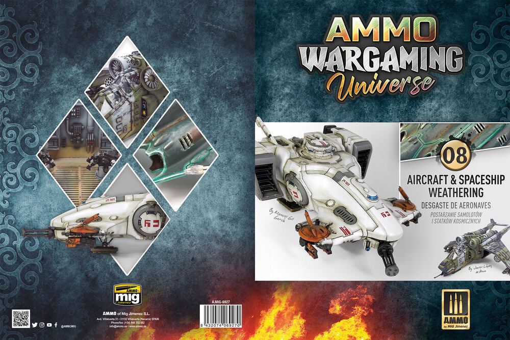 AMMO WARGAMING UNIVERSE Book 08 - Aircraft and Spaceship Weathering (English, Castellano, Polski)