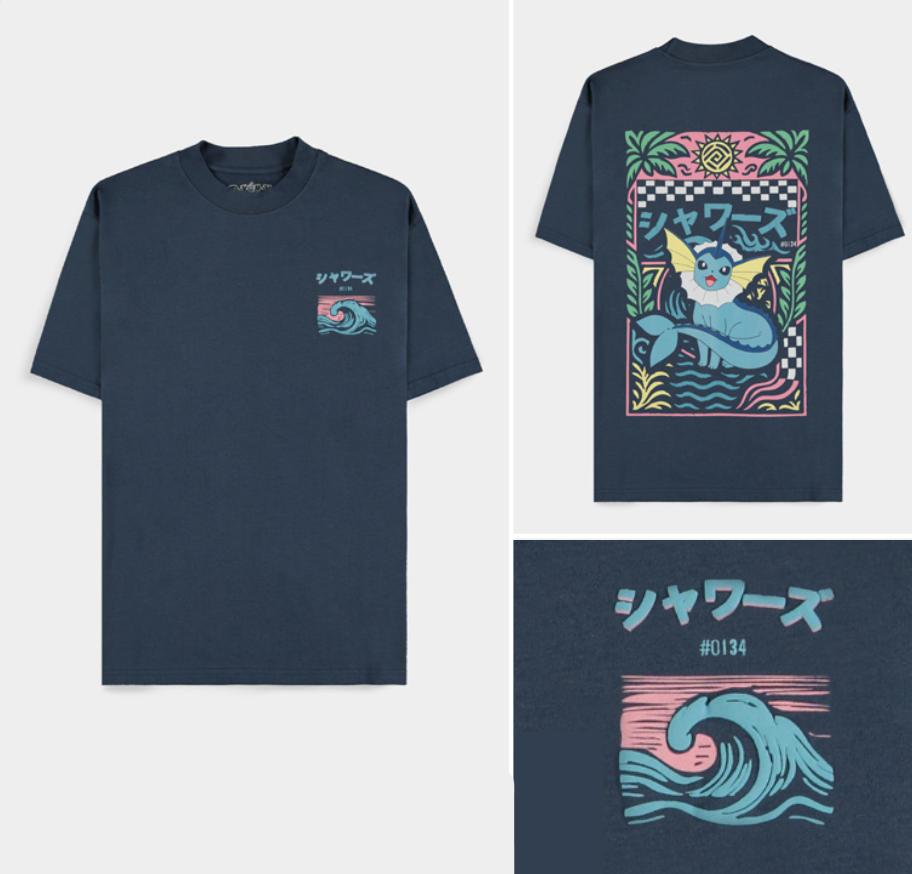 POKEMON - Vaporeon - Men T-Shirt Loose Fit (S)