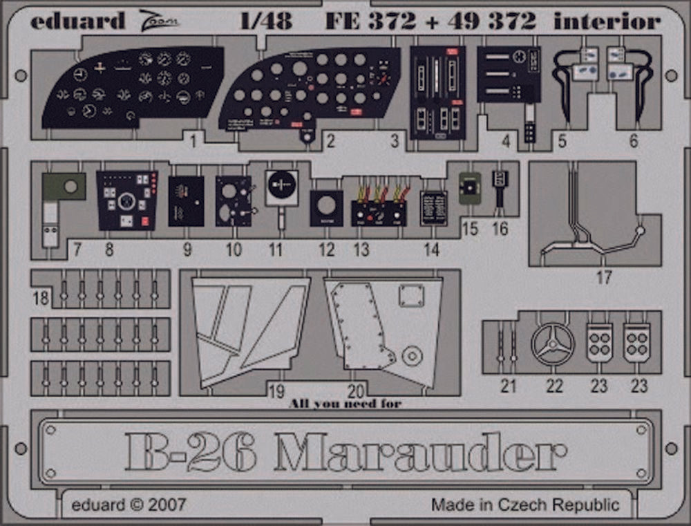 B-26 Marauder interior f��r Revell/Monogram Bausatz