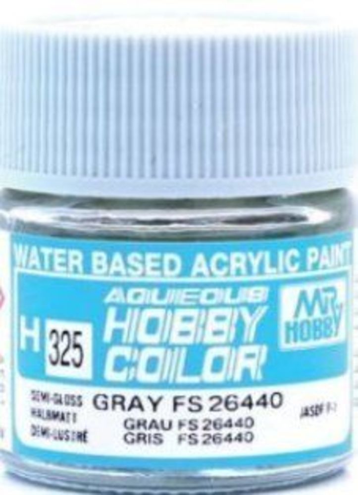 Mr Hobby -Gunze Aqueous Hobby Colors (10 ml) Gray FS 26440