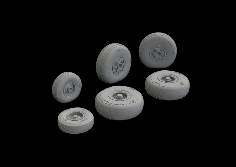 C-130 wheels 1/72 for ZVEZDA