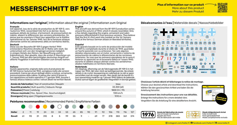 STARTER KIT Messerschmitt Bf 109 K-4