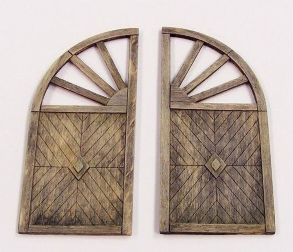 Wooden gate - round