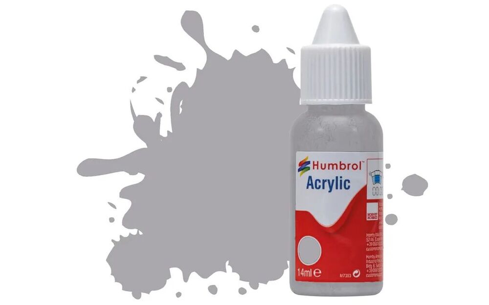 HUMBROL ACRYLIC DROPPER BOTTLE 14ML No 40 Pale Grey Gloss